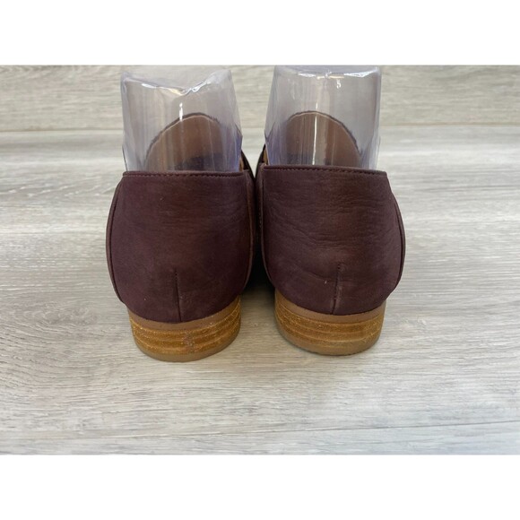 Clarks Pure Iris Women's US 7M Purple Leather Slip-On Driving Penny Loafer Shoes - Picture 4 of 10